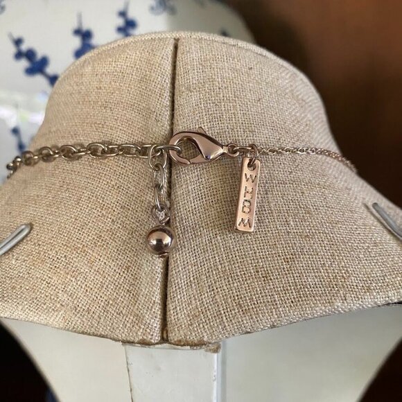 WHBM Lucite Sphere Drop Goldtone Statement Necklace - Picture 3 of 4